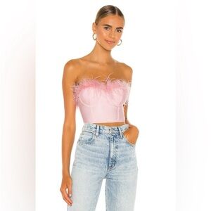 Superdown Ramona Bustier top in blush